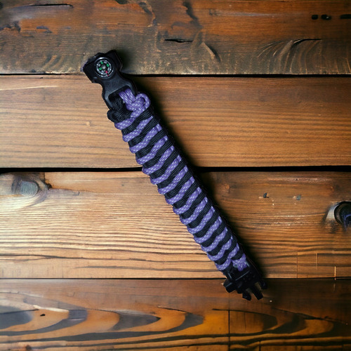 Pulsera Paracord Con Gadgets De Supervivencia
