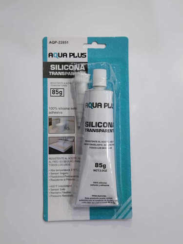 Silicon Transparente 85g Aqua Plus