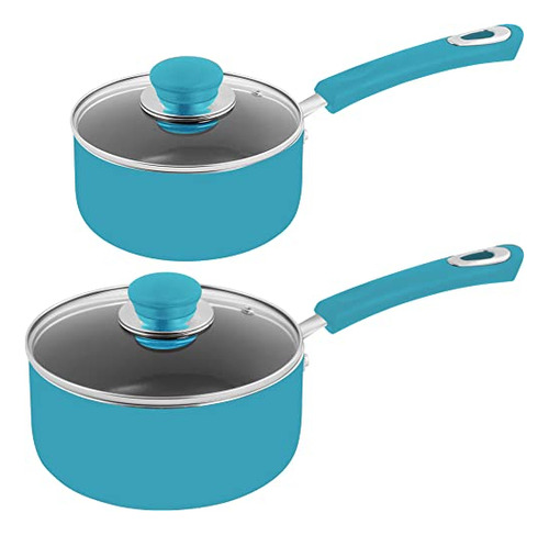 Utopia Cocina No Palillo Saucepan Set - 1 Quart Y 2 3lkxq