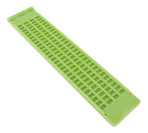 Plástico Portátil 4 Líneas 28 Celdas Braille Escritura De