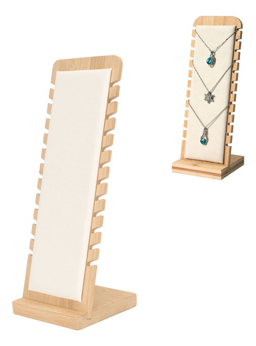 Expositor De Collares De Bambú Para Joyería