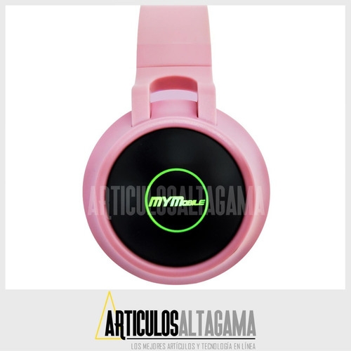 Audífonos Diadema Bluetooth Fm Micro Sd Luces Pantalla