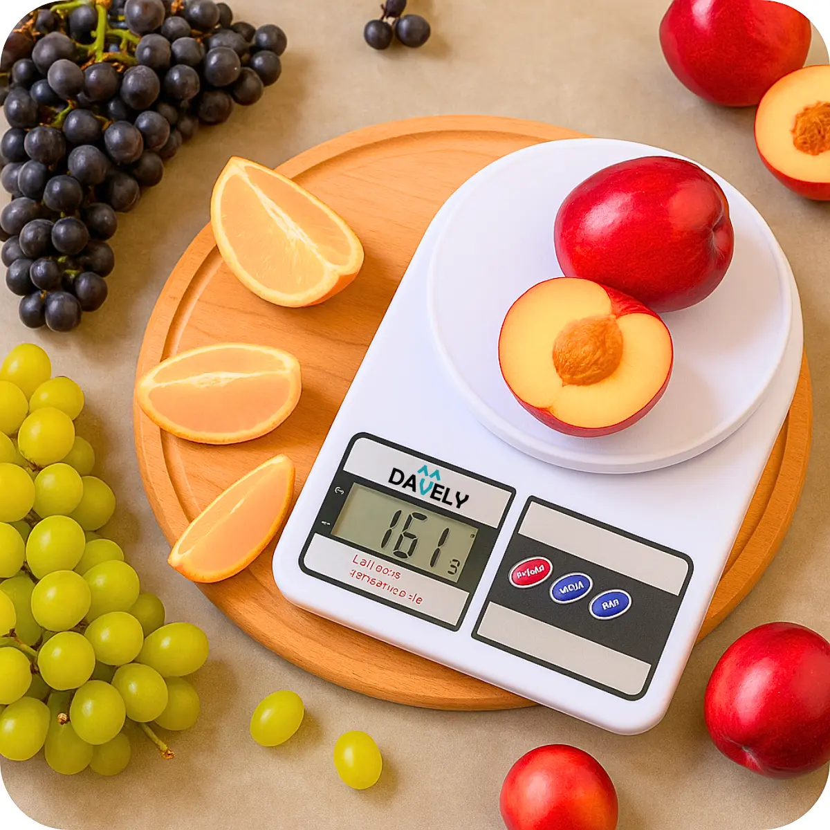 Balança Digital de cozinha para alimentos, profissional e uso domestico. Nutricional para pesar alimentos, confeitaria ou comida davely