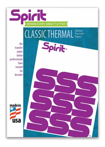 Plantilla Térmica Spirit & Paper Transfer Spirit Classic Spi