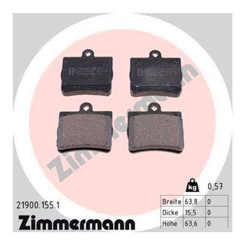 Pastilhas De Freio Tras. Mercedes C230 1996-1998 W202