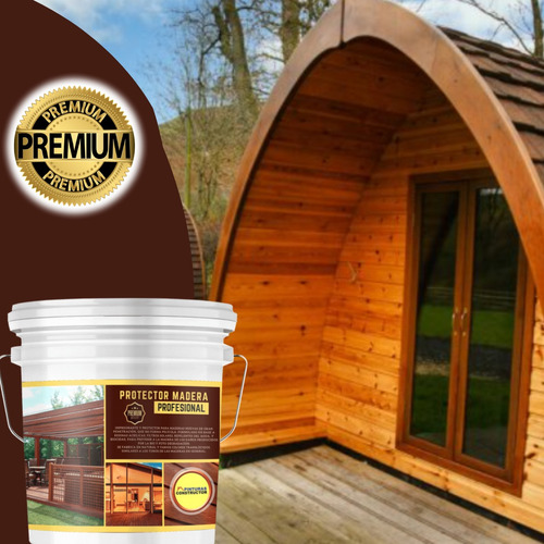 Protector De Madera Negro Tineta 16lts
