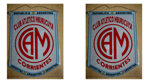Banderin Grande 40cm Club Atletico Mburucuya Corrientes