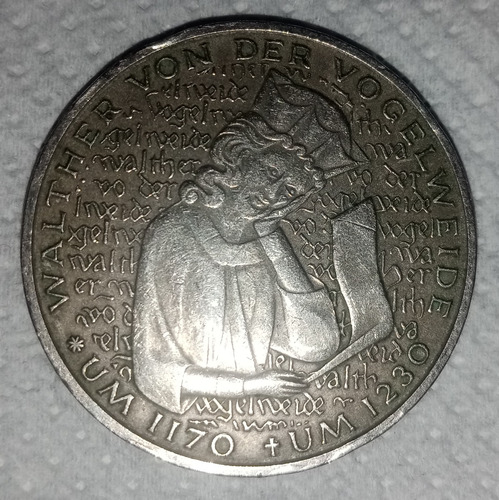 Moneda Walther Von Der Vogelweide *um 1170-um 1230* (1980)