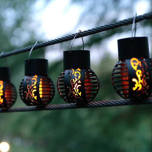 Luces Solares Para Exteriores, Linterna Retro, Colgantes