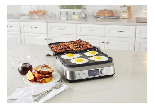 Imagen 2 de 4 de Parrilla Eléctrica Grill Digital Cuisinart Gr-5bes