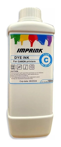 Tinta Dye Para Impresoras Canon Ecotank Premium 1 Litro