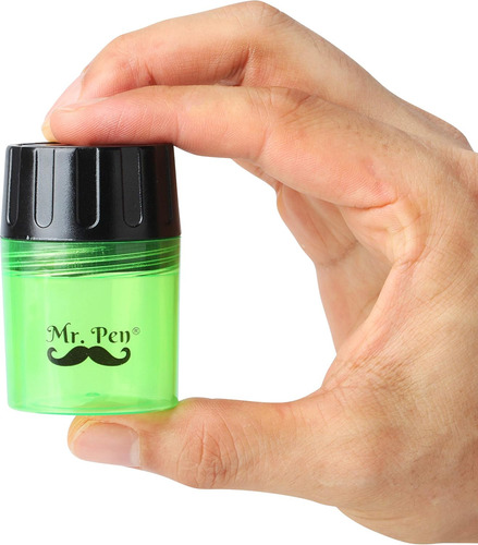 Mr. Pen- Handheld Manual Pencil Sharpener With 2 Sharpeni...