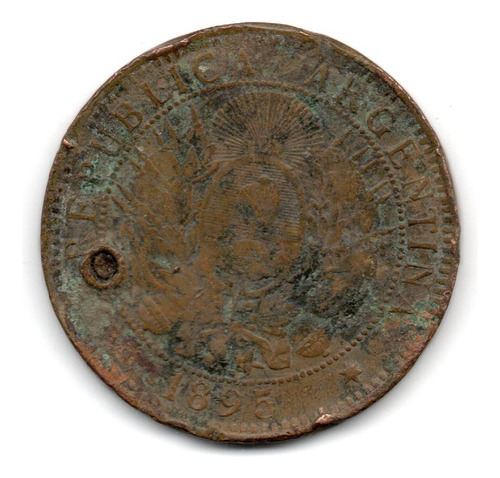 Argentina Moneda 2 Centavos Patacon Año 1895