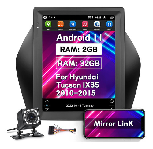 Radio Hyundai Tucson Ix35 Android 11 Car Estero 2010-2015