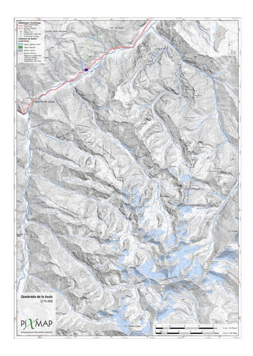 Mapa Topográfico: Quebrada De La Jaula