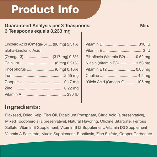 Suplemento De Algas Marinas Más Omegas Naturvet 454 G