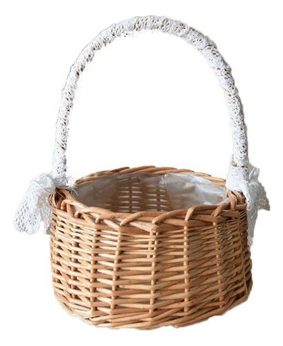 2 Cestas De Almacenamiento Tejidas Con Asa, Bolsa De Boda Pa