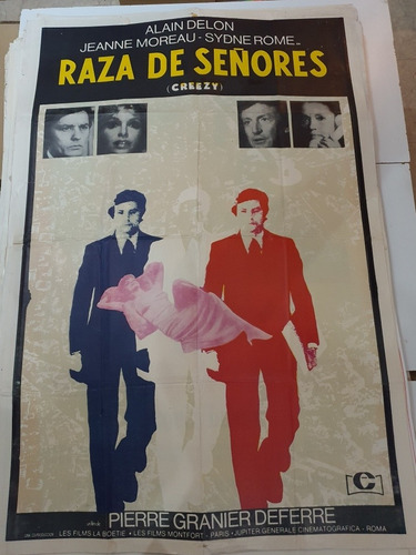 Afiche De Cine Original 1564-alain Delon- Raza De Señores-