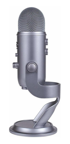 Imagen 2 de 3 de Micrófono Blue Yeti condensador multipatrón space gray