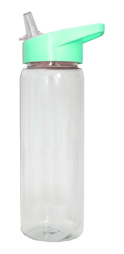 Botella Transparente Agua Plástica 750 Gimnasio Deportiva