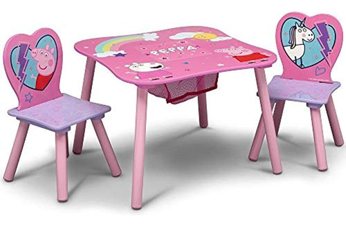 Juego De Mesa Y Silla Para Niños Delta Children Con Almacena