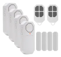 Comprar Door Alarm With Remote, 4 Pcs Wireless Door Sensor Alarm, Ad