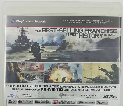 Ps3 Call Of Duty Mw3 Sin Booklet $305 Usado Mikegamesmx (Usado)