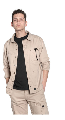 Campera Cazadora Gabardina Hombre Beige Aire Libre