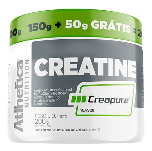 Creatina Creapure 150g+50g (200g) - Atlhetica Nutrition Sabor Sem sabor