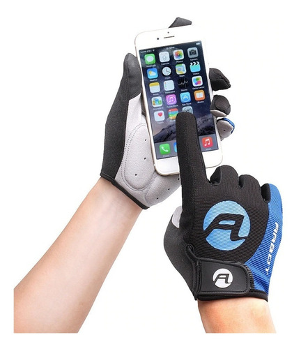 Guantes Ciclismo Mtb Con Gel Antideslizantes Táctil Celular