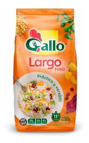 Pack X 3 Unid Arroz  Glargo 500 Gr Gallo