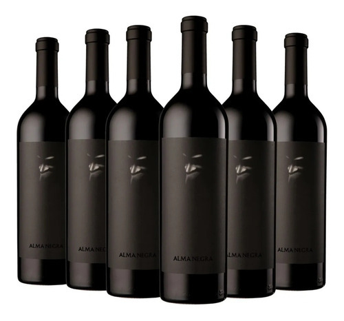 Imagen 1 de 2 de Vino Alma Negra Tinto Caja 6 Botellas 750ml