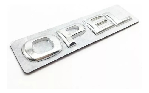 Logo Letras Opel Emblema Insignia Cromada Adhesivo Doble Faz