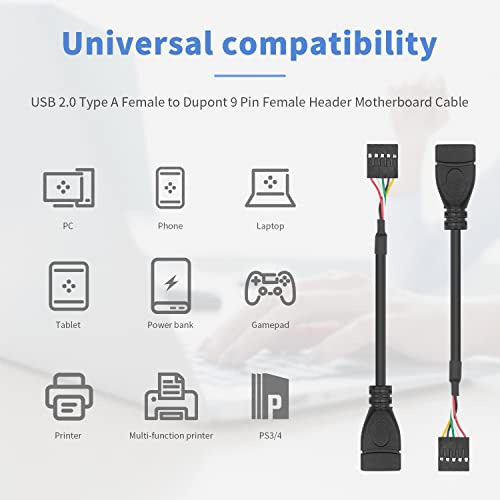 Cable Usb De Conector Usb A Usb De Duttek, Adaptador Usb 2.0