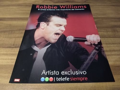 (pg757) Robbie Williams * Publicidad Telefe