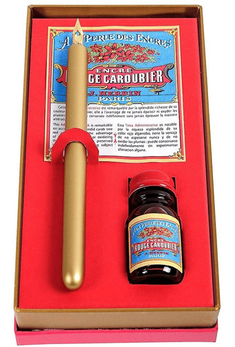 Estojo Caligráfico Rouge Caroubier Vermelho Herbin