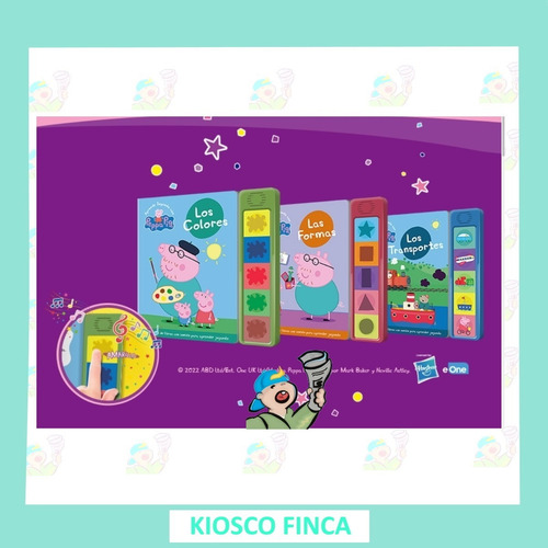 Imagen 2 de 10 de Coleccion Libros Con Sonido De Peppa Pig Hoja Dura Varias Ed