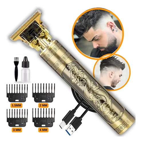 comprar Maquina Maquininha De Cortar Cabelo Barbeador Eletrico Aparador De Pelos Acabamento Dragão Buda Profissional Kamufla