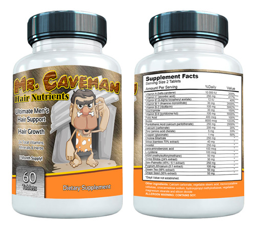 Pastilla Suplemento Crecer Aumentar Cabello Biotina 8000 Mcg Sin Sabor