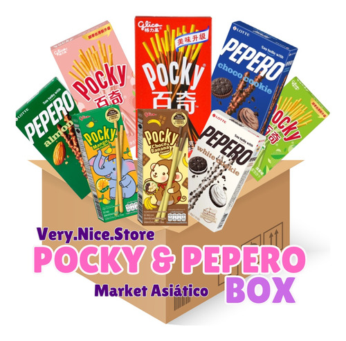 Pocky & Pepero Box - Galletas Bañadas - Galleta Corea -japón