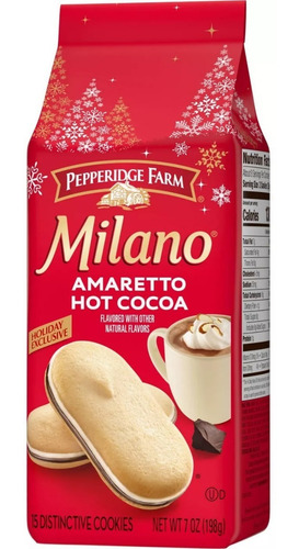 Galletas De Chocolate Y Amaretto Hot Cocoa Milano Importadas