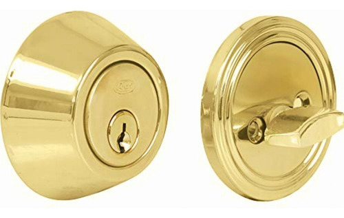 Lock 16ce Cerrojo Tubular Doble Acabado, Latón Brillante