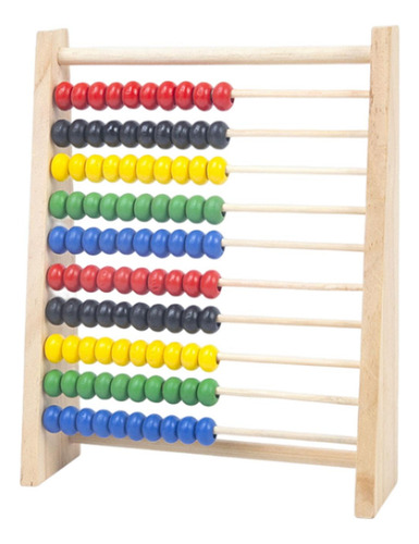 Juguete Educativo Abacus Con 100 Cuentas De S Color Madera