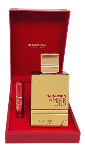 Al Haramain Amber Oud Ruby Ed. Eau De Parfum 200 ml com mini