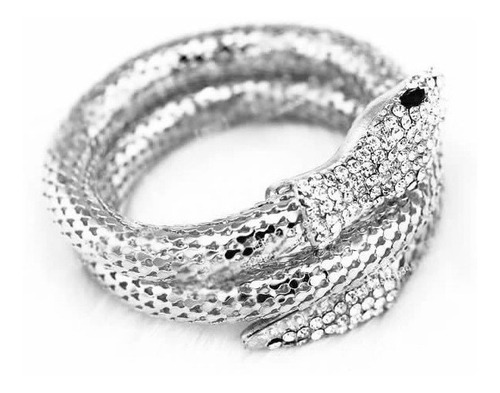 Pulseira Flexível Strass Cobra A Pronta Entrega