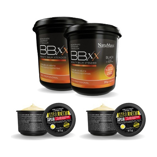 2 - Bbxx Black Natumaxx De 1kg + Kit Salão