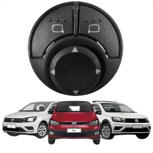 Botão Retrovisor Linha Vw Gol G6 Saveiro Fox Parati