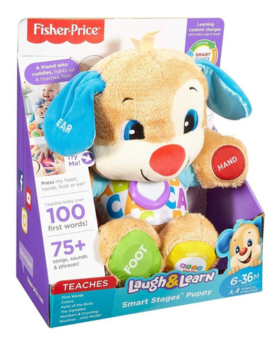 Fisher Price Perrito Aprende Conmigo Ríe Ingles