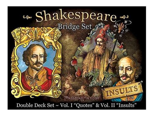 Shakespeare &#34;doble Deck Playing Card Set