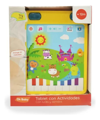 Tablet Con Actividades Con Luces Y Sonido